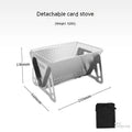 Stainless steel folding barbecue grill with large cooking surface and storage bag