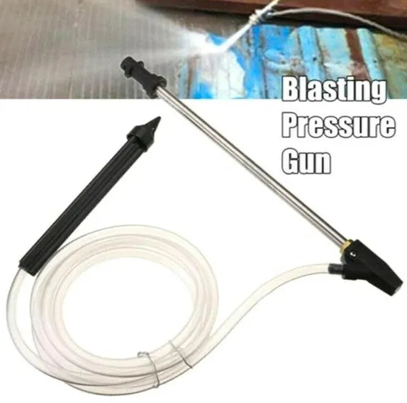 Ceramic derusting spray nozzle with stainless steel handle for Karcher K series sand blasters.