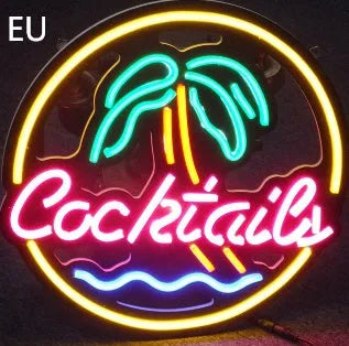 LED coffee neon billboard sign with mixed colour lighting for commercial interior decoration