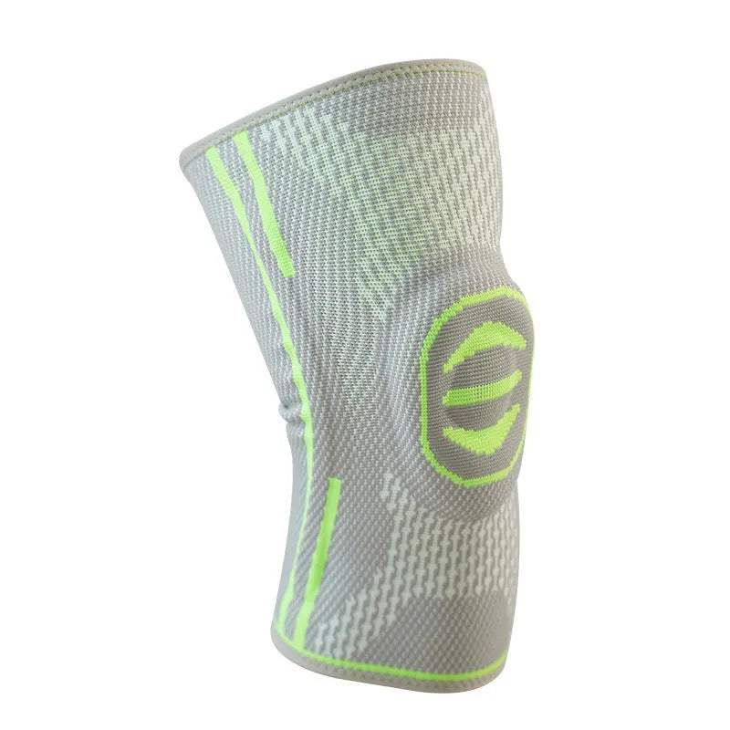 Cotton mountaineering knee pads in green, blue, or yellow colours with size options