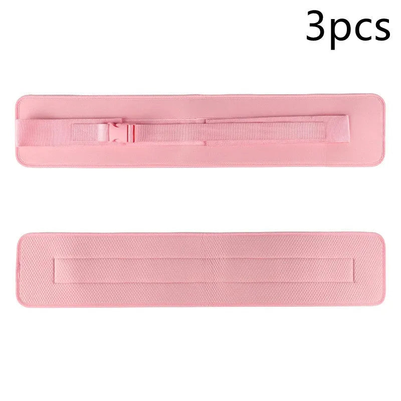 Black and pink free size fitness training belt for dumbbell barbell hip bridge exercises