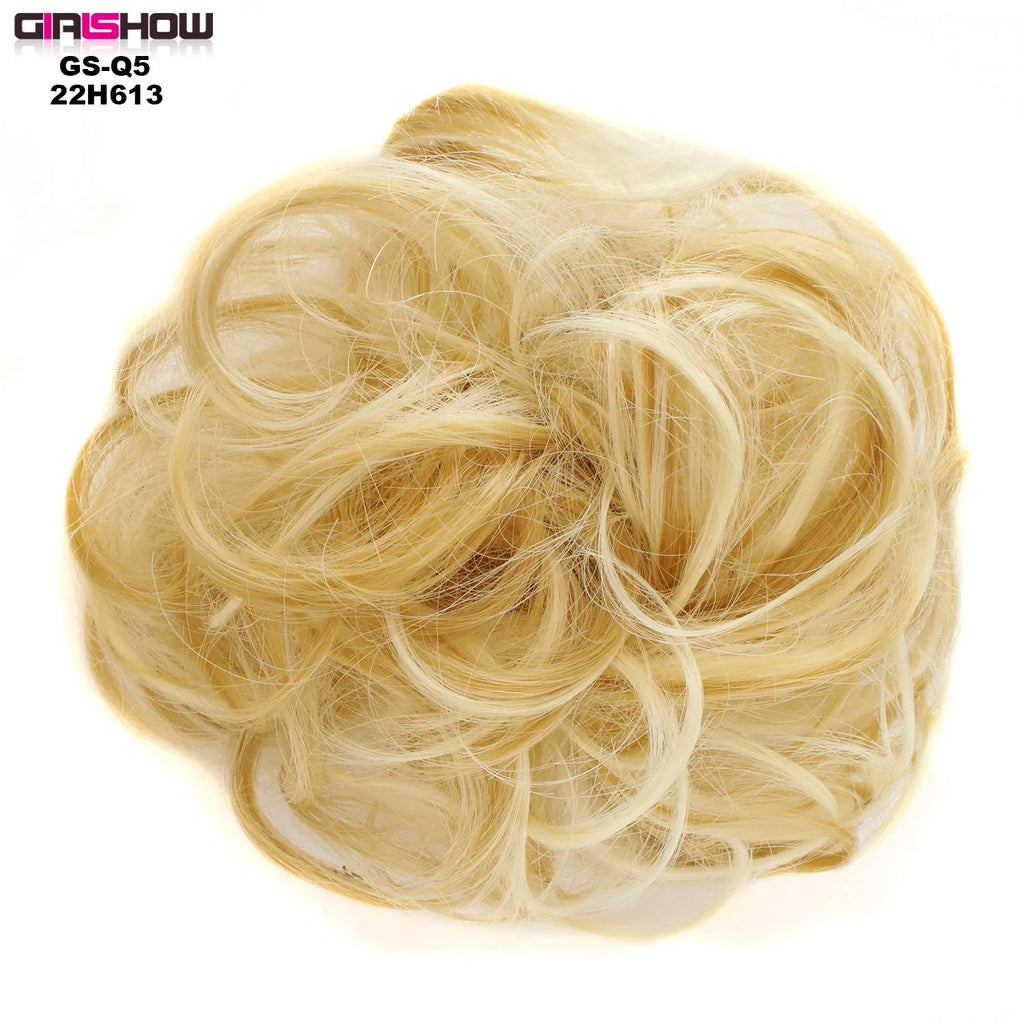 Hair ring adjustable wig band in burgundy colour on white background