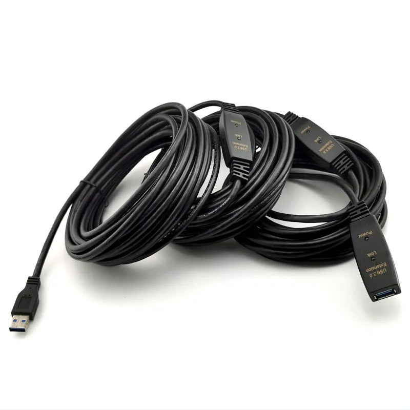 USB extension cable for conference camera and electronic whiteboard, oxygen-free copper, injection moulded, 5m-20m lengths