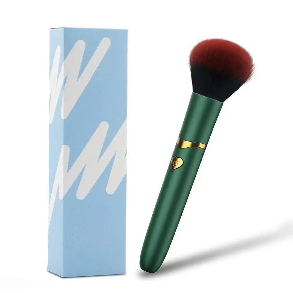 Electric makeup brush cleaner in black with ABS body and button control