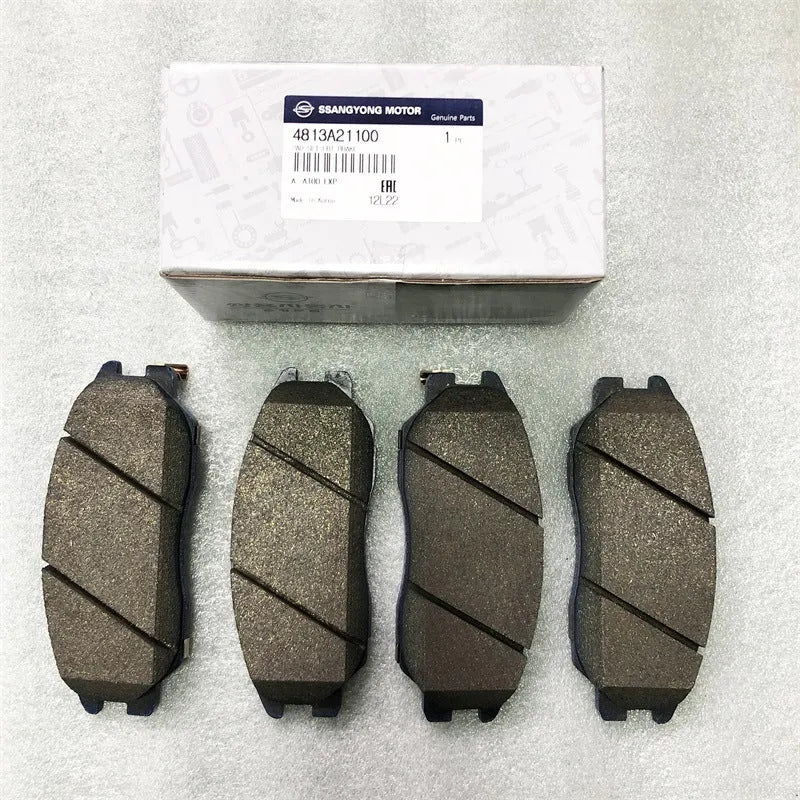 Brake pad for SsangYong Actyon and Korando Sports vehicles part numbers 4813009A10 4813008BA0