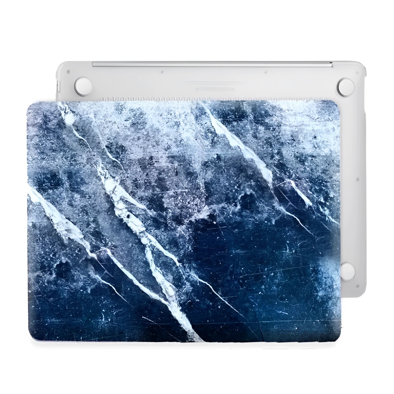 Marble-pattern PC hard shell case for MacBook Air and MacBook Pro with precision cutouts