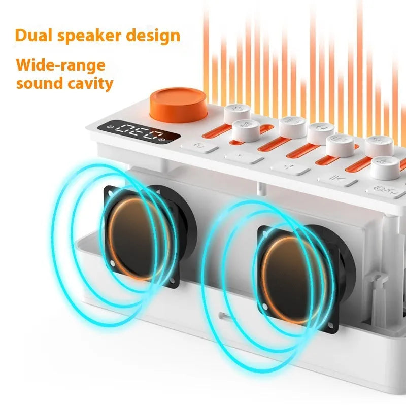 White noise sleep sound machine with Bluetooth speaker and seven-color RGB night light