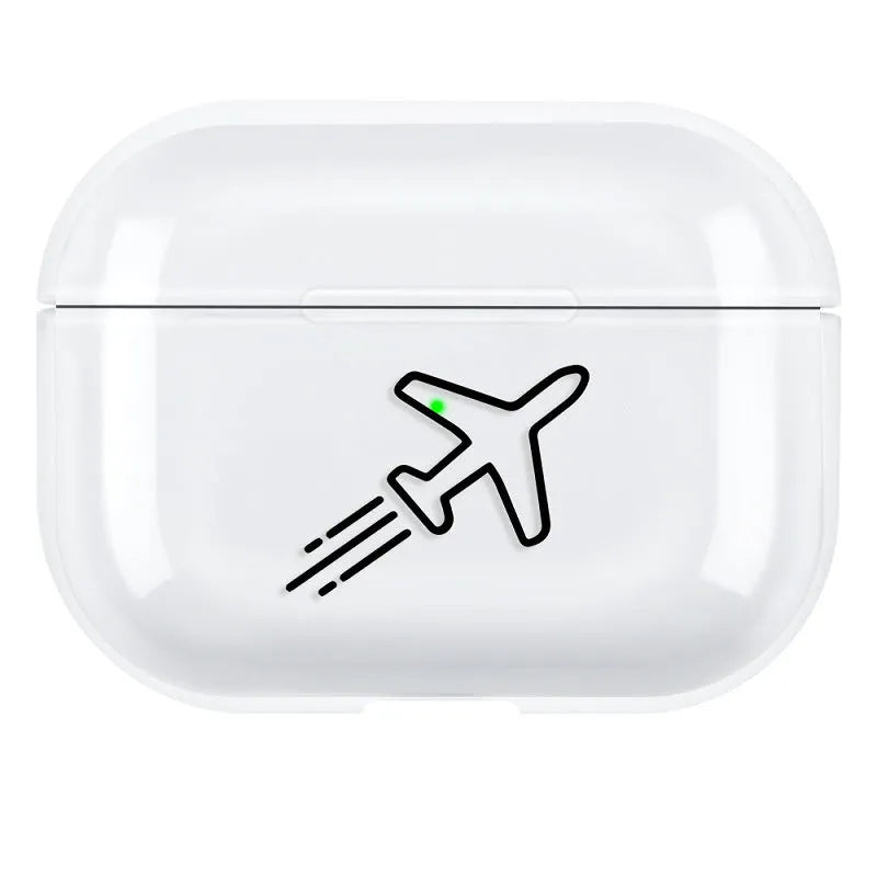 PC protective shell case for Apple AirPods Pro 3 earphones in simple solid colour design