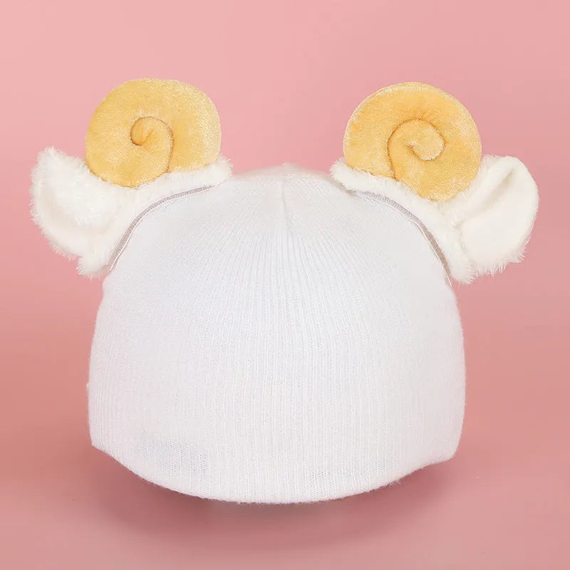 A plush fabric cartoon helmet cover set for adults, showing character designs like a bear and dinosaur for cosplay.