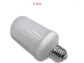 Decorative LED flame effect light bulb with E27 base for flickering ambience