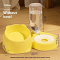Automatic double bowl cat drinking basin with stainless steel ceramic finish in haze blue colour