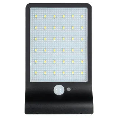 Black and white waterproof solar garden light with solar panel and LED for outdoor courtyard illumination
