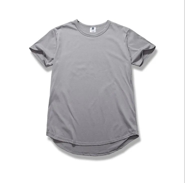 Men's oversized hip hop T-shirt in Khaki, relaxed fit, cotton blend, shown front view