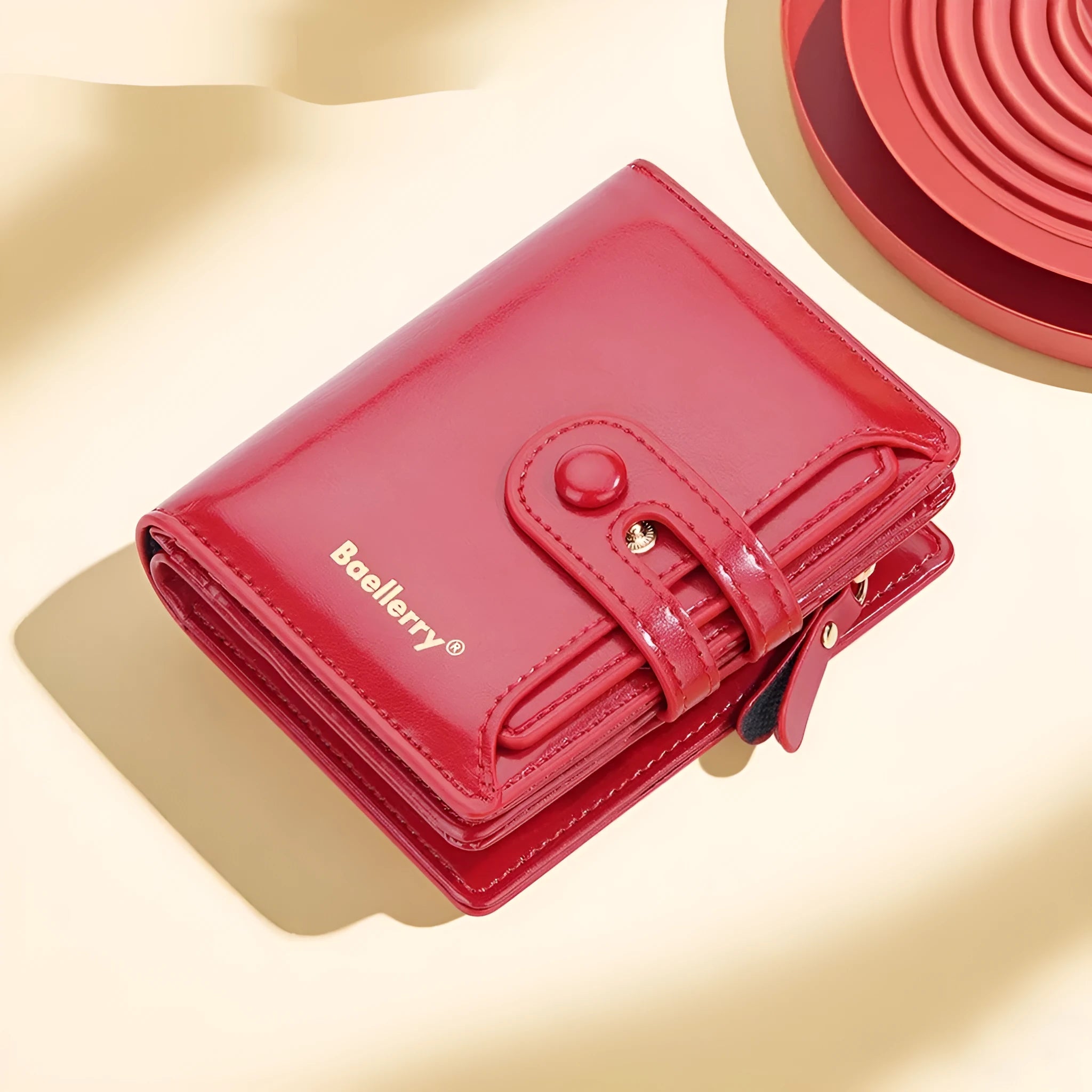 Women's PU leather wallet card holder with polyester lining in eight colour options