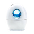 White columnar anion air humidifier with USB cable and 1.5 litre water tank capacity