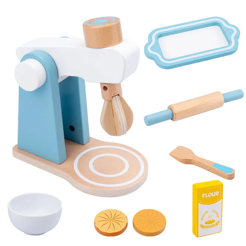 Wooden simulation play house toy – kitchen appliance for children, colour box packaging