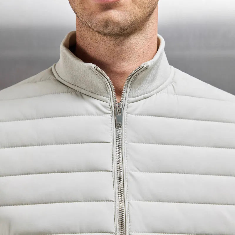 European and American down jacket vest in light stand collar style, corduroy fabric, available in black, light gray, navy blue, sizes M to XXXL