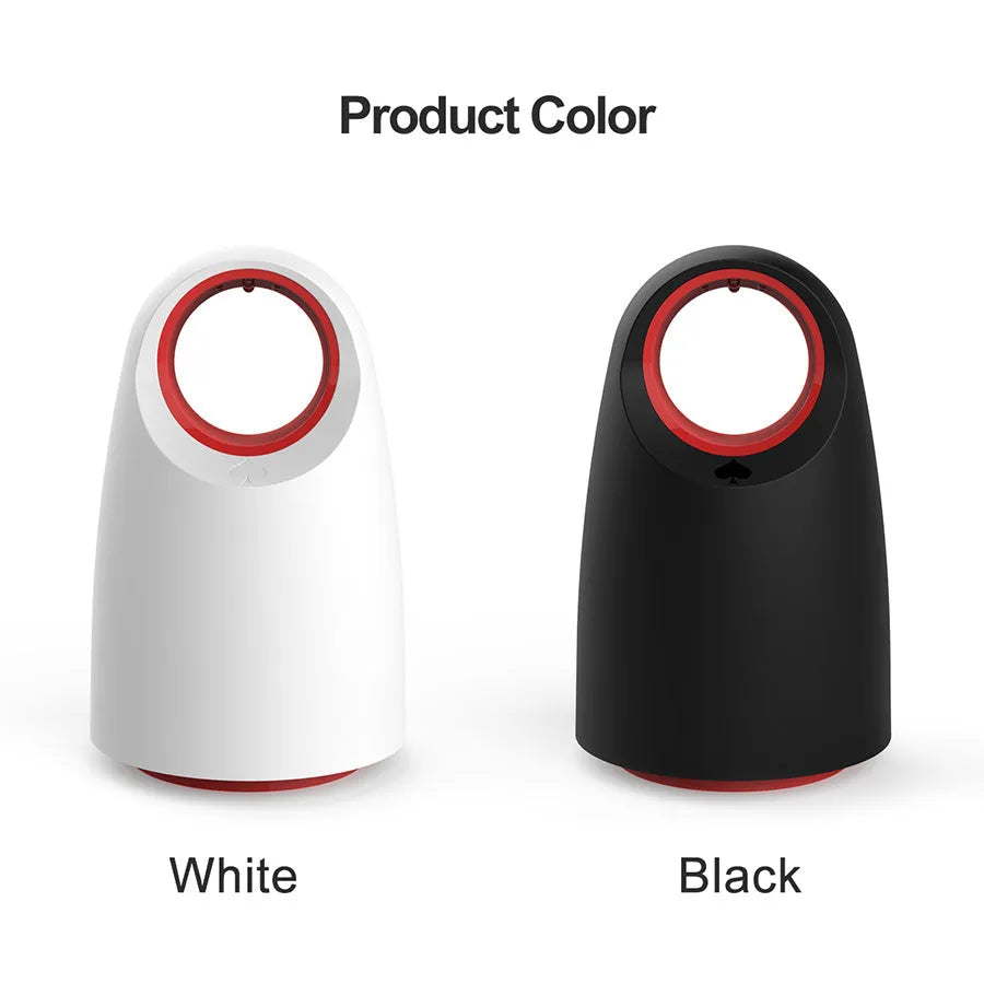 Black and white household silent mosquito killer zapper with USB cable