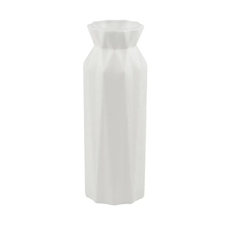 Plastic melamine vase in green, grey, pink or white with 7.2 cm base diameter