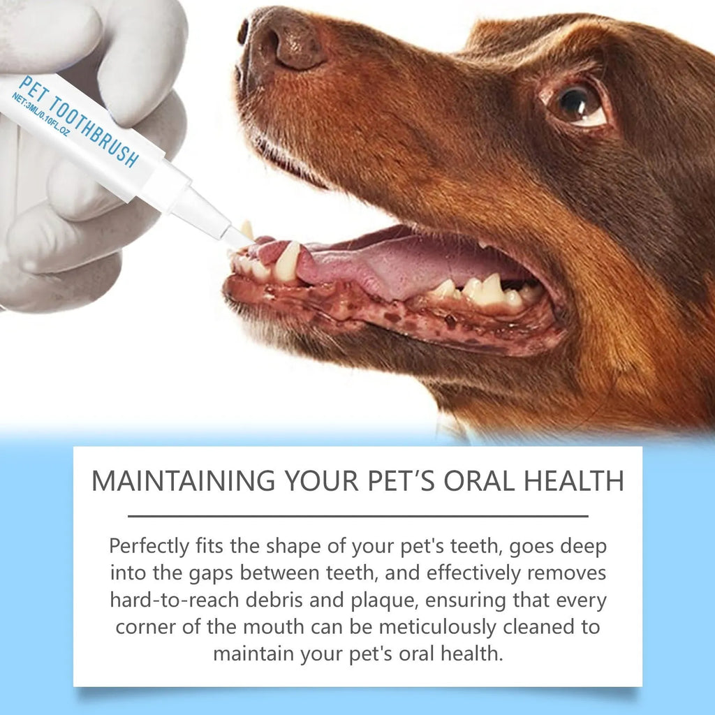 Soft Breath Care Pet Toothbrush Pen 3ml applicator for cat and dog dental hygiene