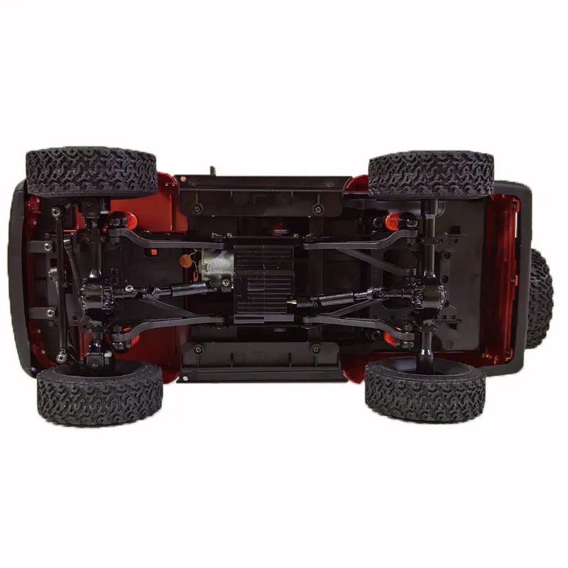 Full Scale LC80 Pickup four-wheel drive off-road remote control car model in khaki with climbing modification