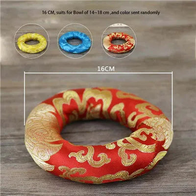 Tibet singing bowl ring copper seven metals meditation feng shui ornament black gold sizes 8.5cm to 18cm