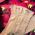 Women's beige and black lifting hip and abdomen shaping stovepipe socks, one size fits 40-67.5 kg