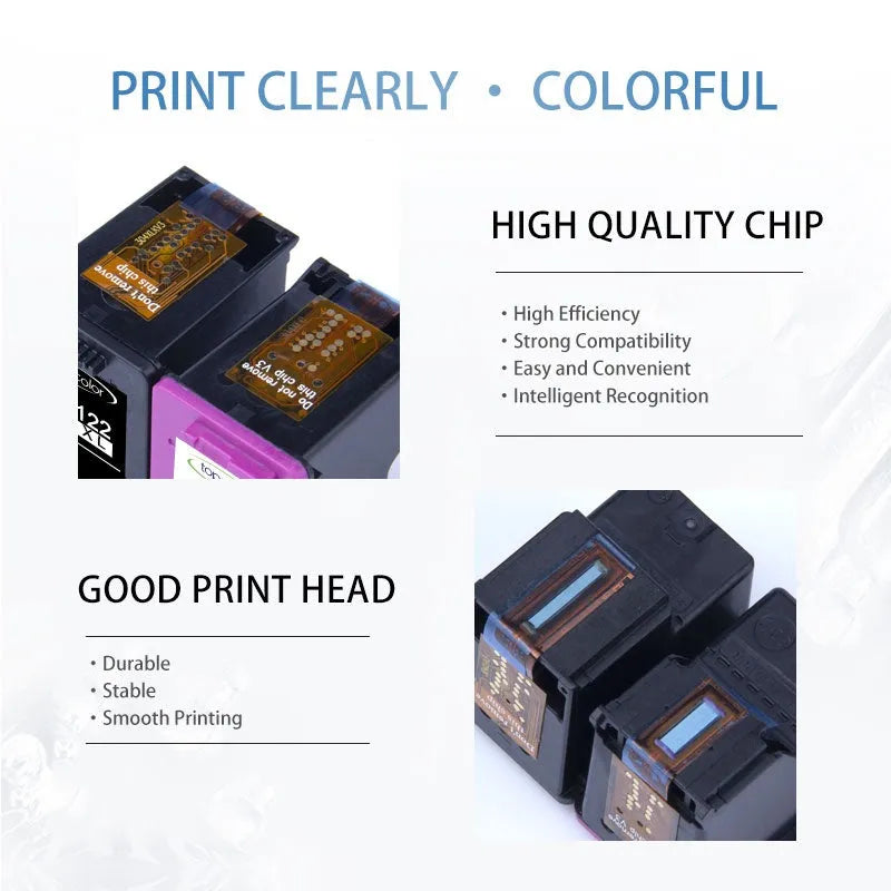 Topcolor 301XL replacement ink cartridge for HP 301, black and colour options, 15ml 17ml