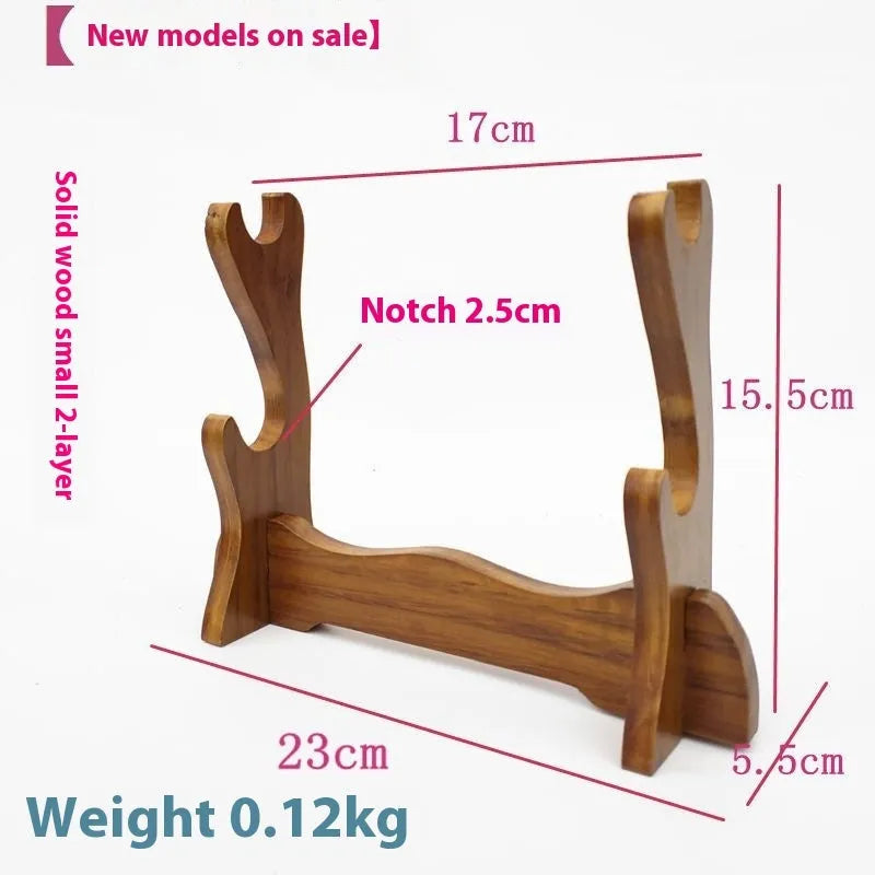 Chinese style wooden multi layer wall bracket shelf in solid wood with clean design