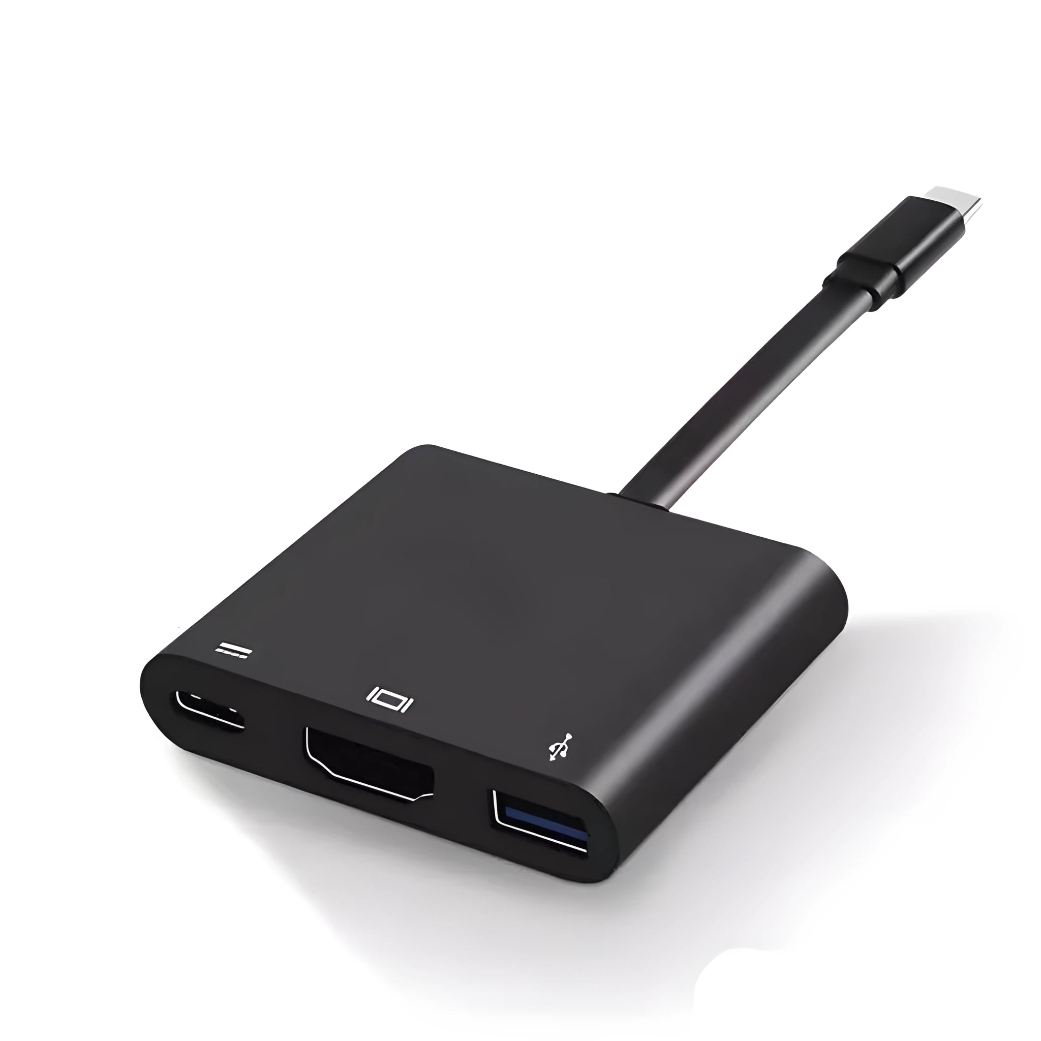 Black USB Type-C to HDMI adapter cable for Nintendo Switch video output connection