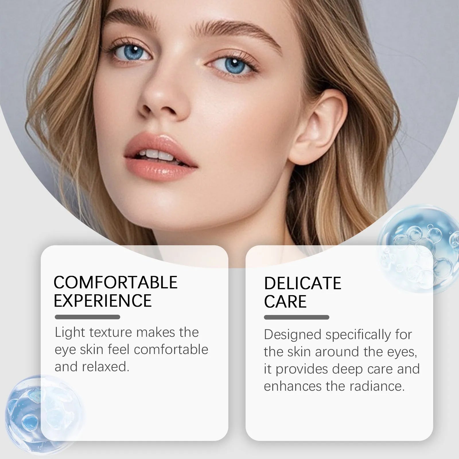 20g jar of moisturising eye cream with ceramide and tripeptide for eye care.