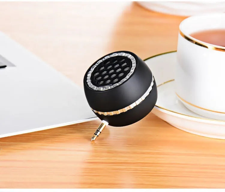 Universal external amplifier speaker in black, local gold, or rose gold colour with 5V input