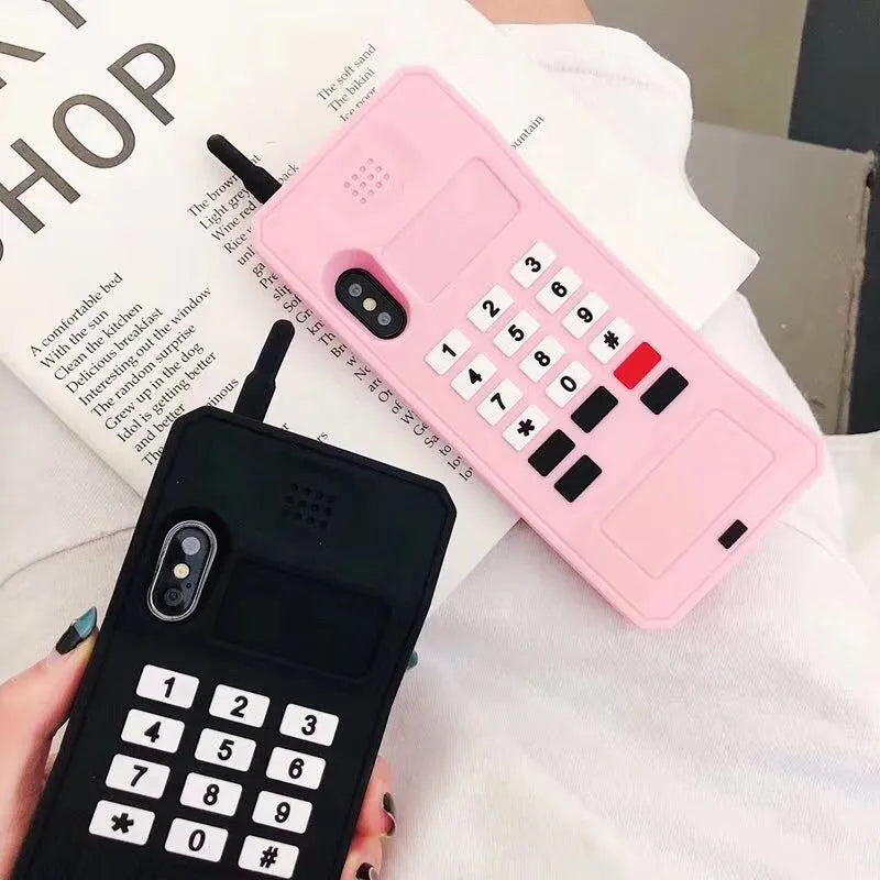 Big Brother silicone phone case for Apple iPhone in black, showing soft shell design