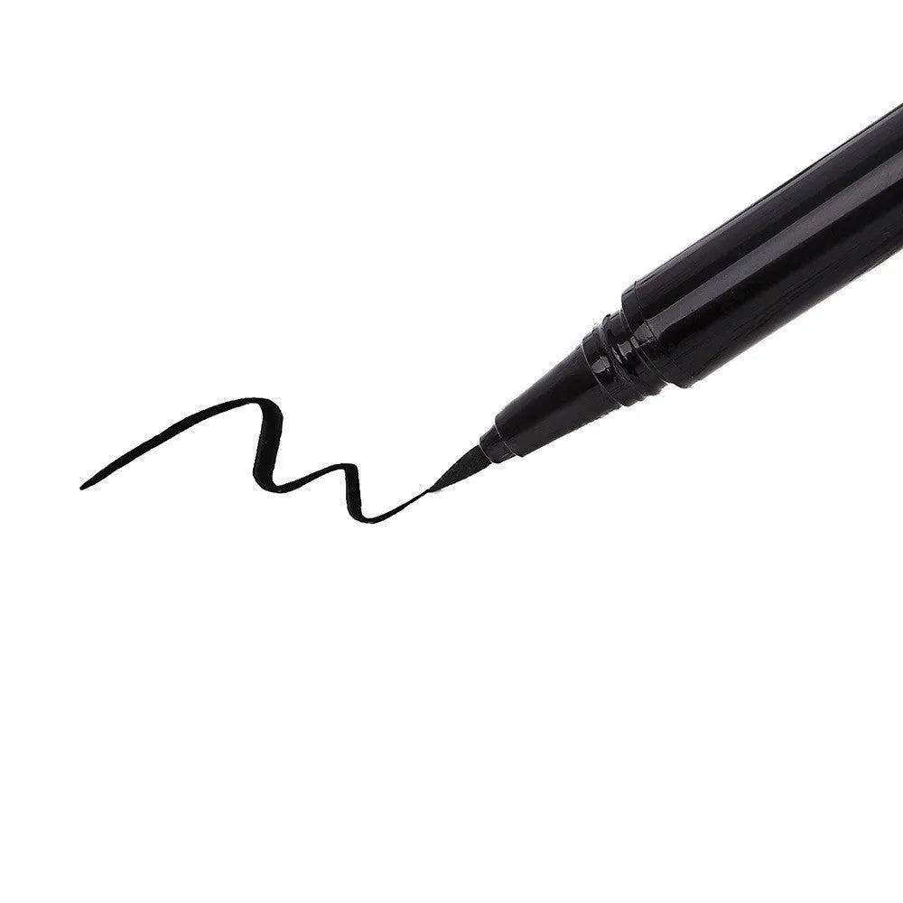 Black self-adhesive eyeliner pen with built-in lash glue for false eyelash application