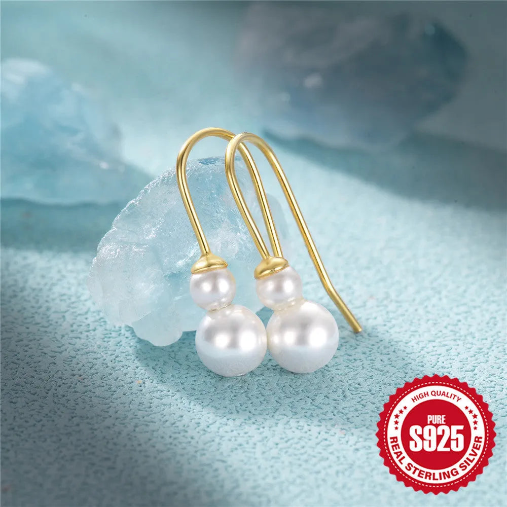 Geometric sunflower earrings in S925 sterling silver with golden three-diamond zircon stones