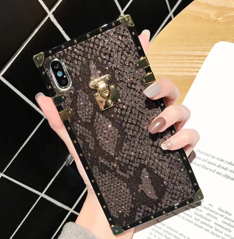 Serpentine solid colour TPU back cover case for Apple iPhone, black finish