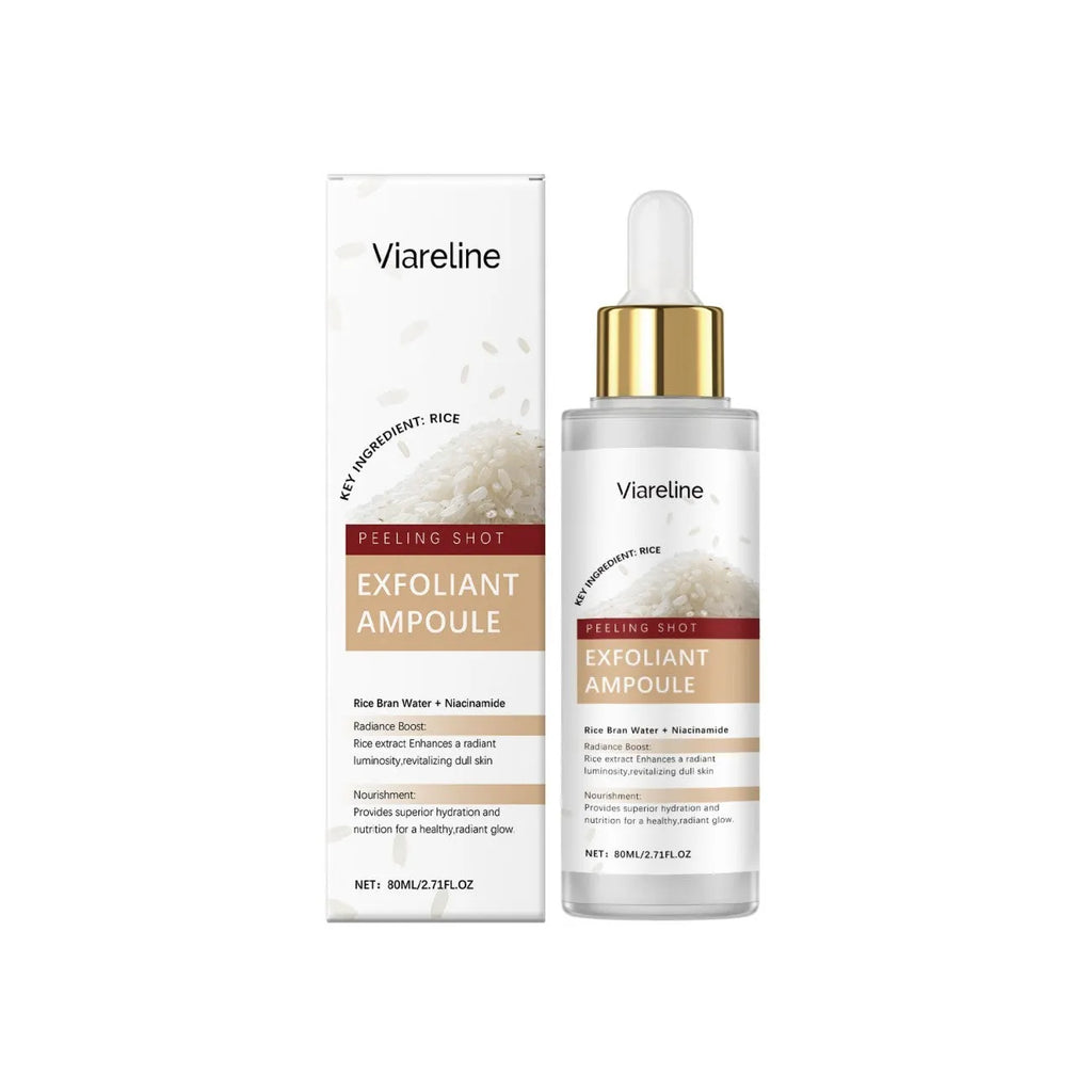 80ml bottle of cleansing and nourishing facial exfoliating liquid with hyaluronic acid
