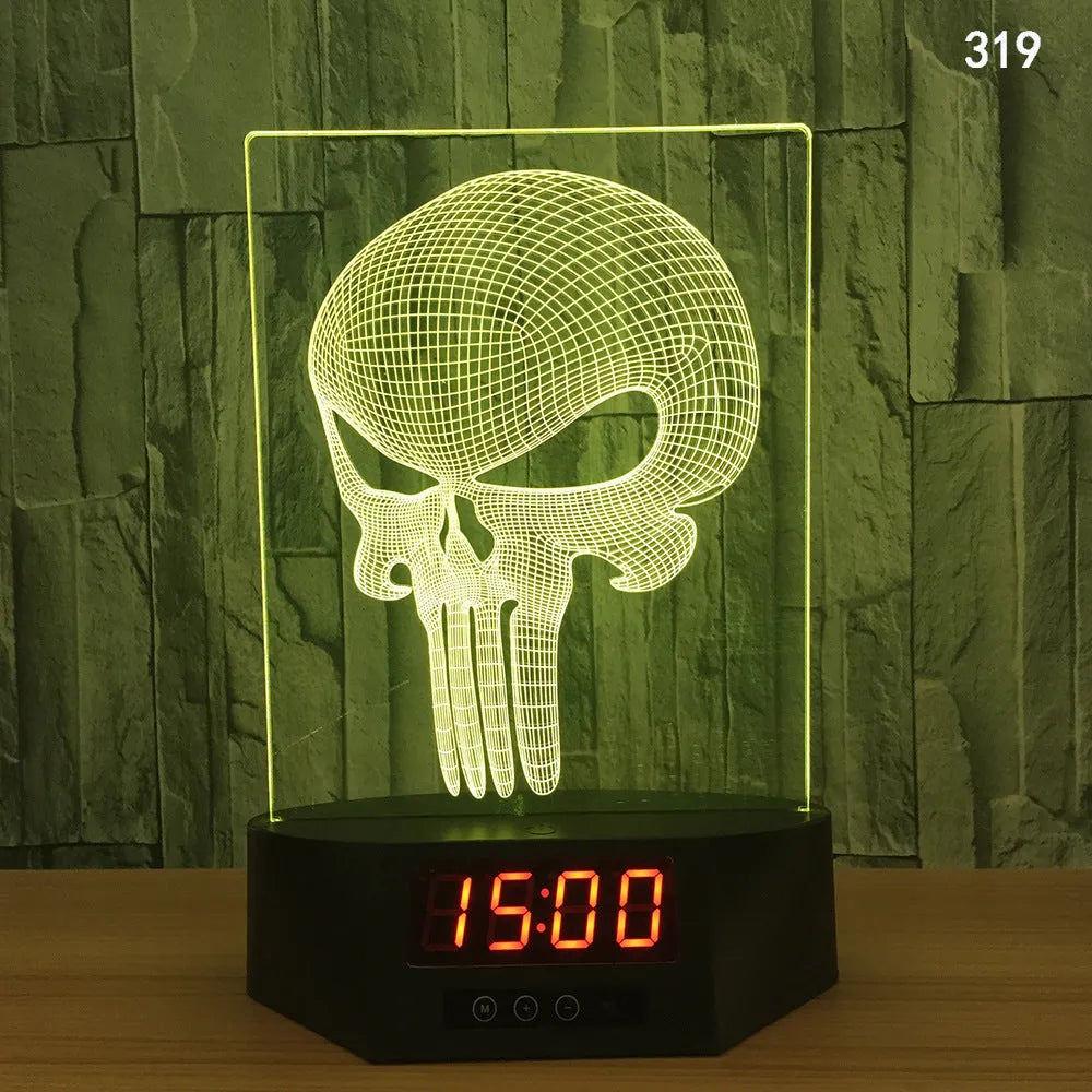 3D glowing electronic dolphin night light with remote control on table