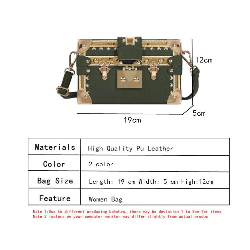 Women's hard PU shoulder bag with flap closure and crossbody strap in black colour with rivet decoration
