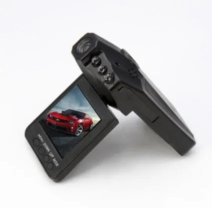 H198 model car dashboard camera with infrared LEDs and 2.4-inch screen on a windscreen mount.