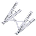 Portable laptop lift cooling base made of ABS plastic in 10-position folding design black colour
