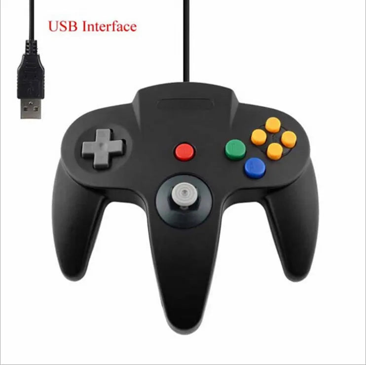 USB N64 controller for PC computer gaming in multiple colour options
