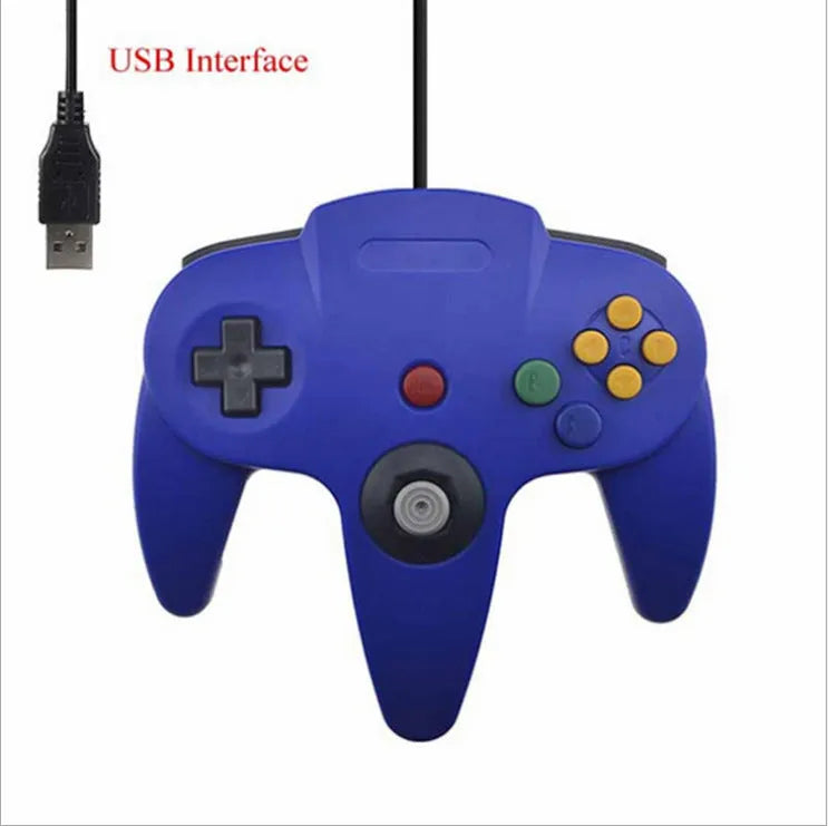USB N64 controller for PC computer gaming in multiple colour options