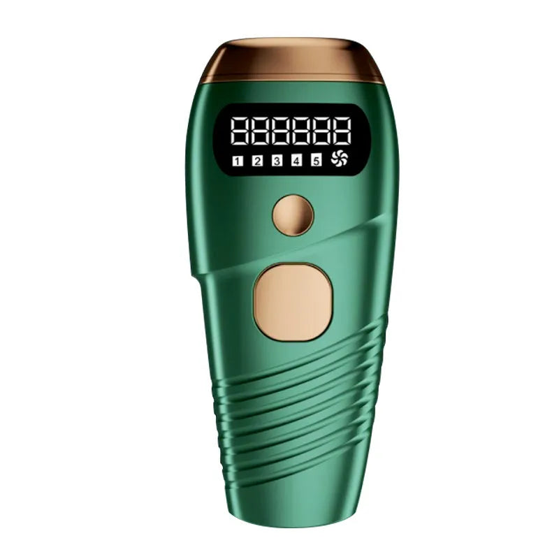 Green IPL painless laser epilator with 590nm wavelength and 500000 flashes for women hair removal