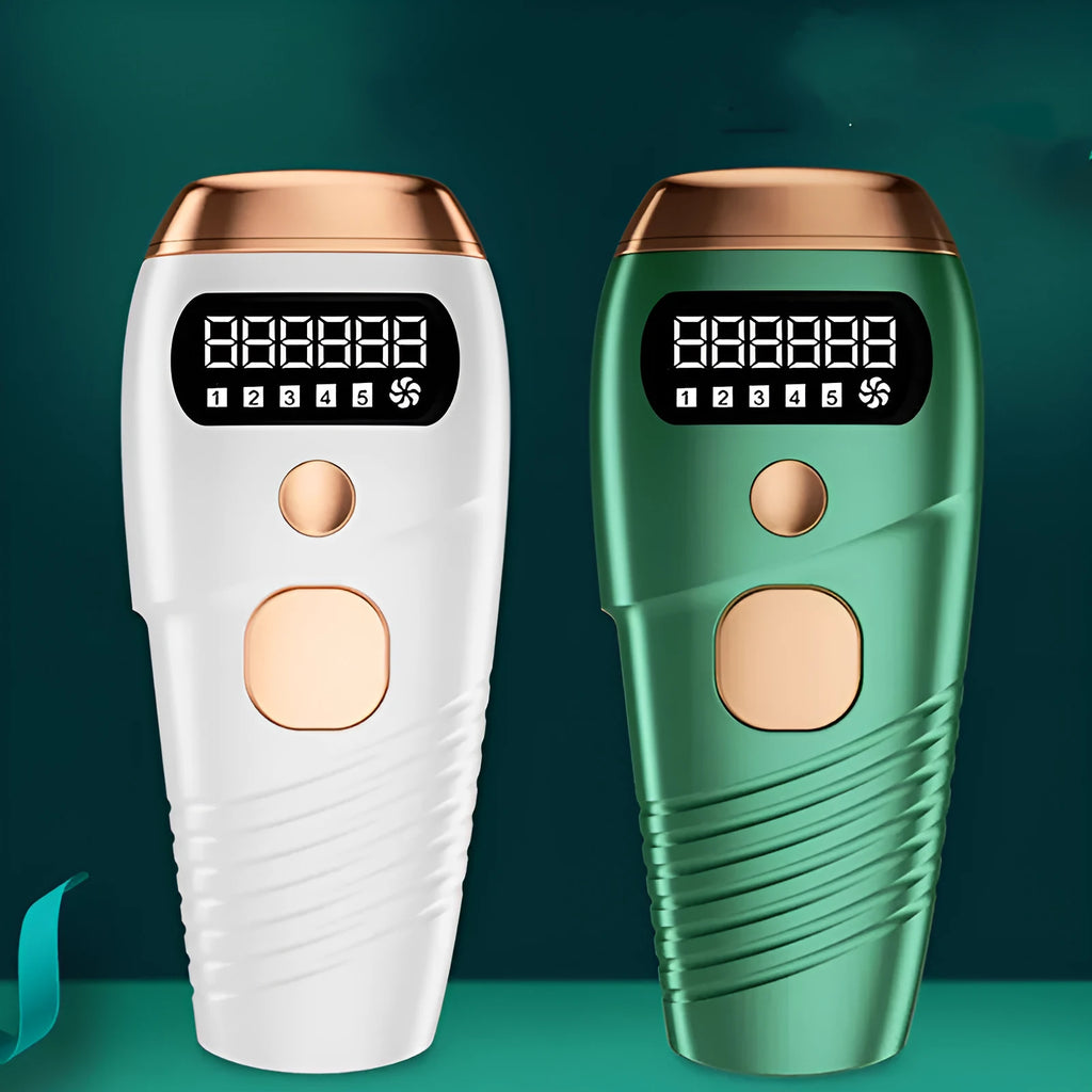 Green IPL painless laser epilator with 590nm wavelength and 500000 flashes for women hair removal