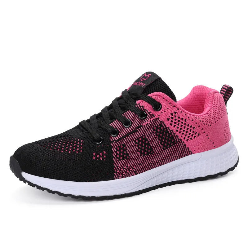 Women's black high-top casual shoes with back lacing and cross bind detail on artificial PU upper.