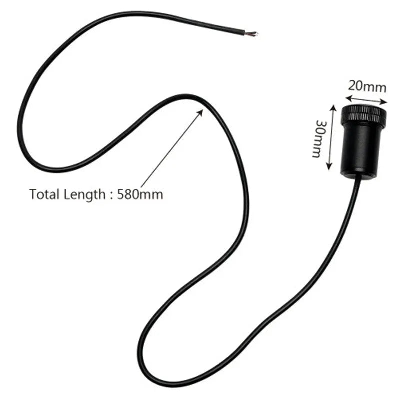 12V car LED decorative lamp in black with uniform light output and RDW E4 certification