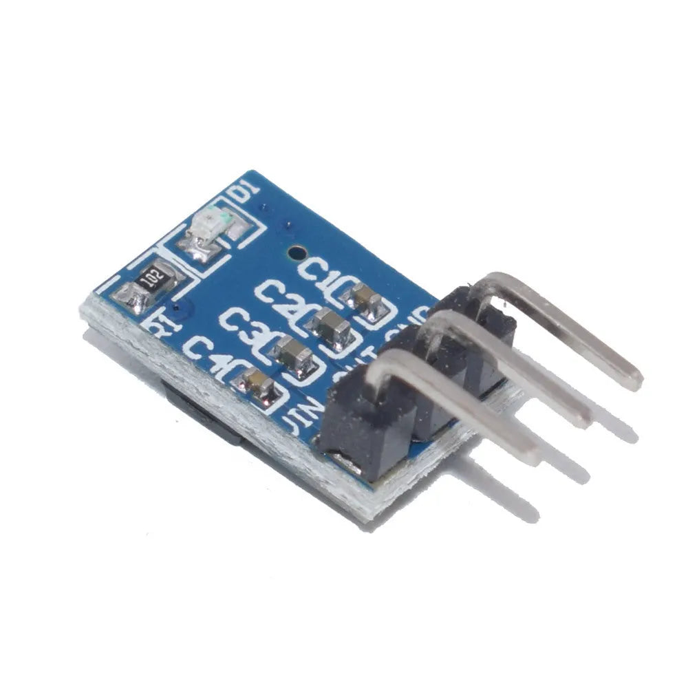 Blue AMS1117-3.3 LDO 800mA step-down power module PCB for DC-DC conversion