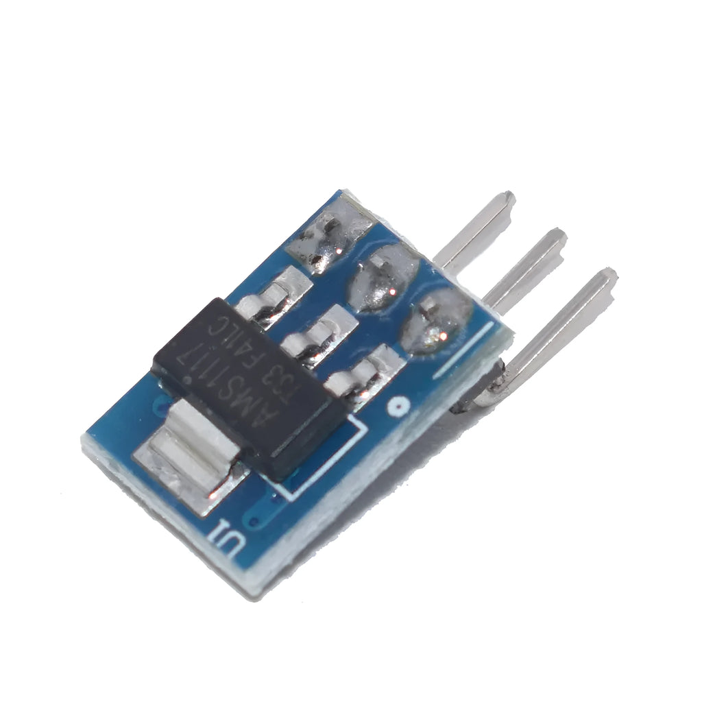 Blue AMS1117-3.3 LDO 800mA step-down power module PCB for DC-DC conversion