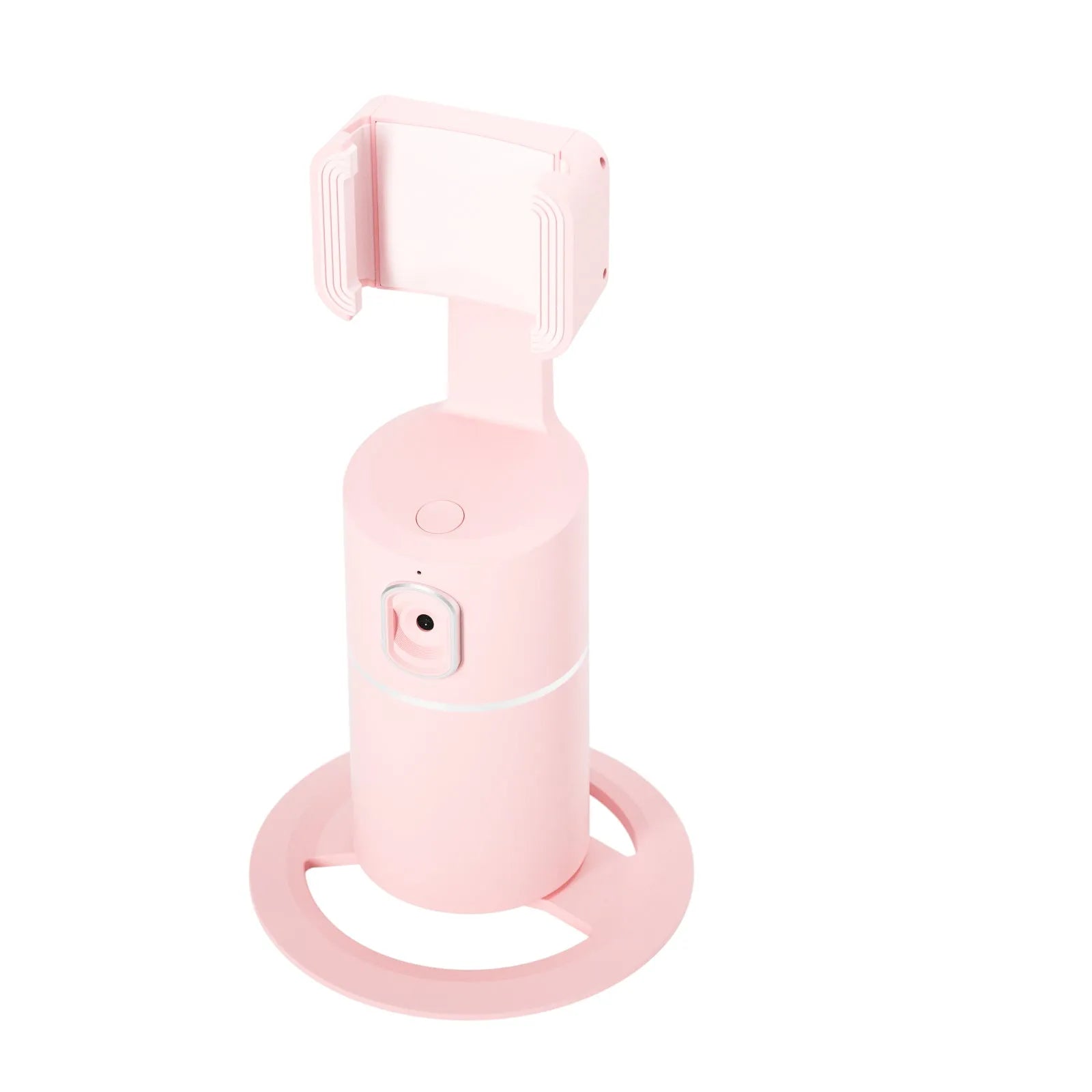 Smart tracking gimbal stabilizer with 360-degree rotation for mobile phones in black, pink, or white